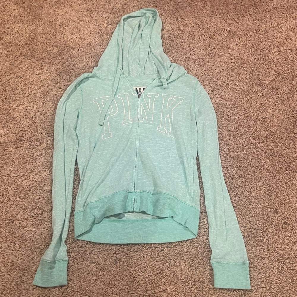 Pink zip up hoodie